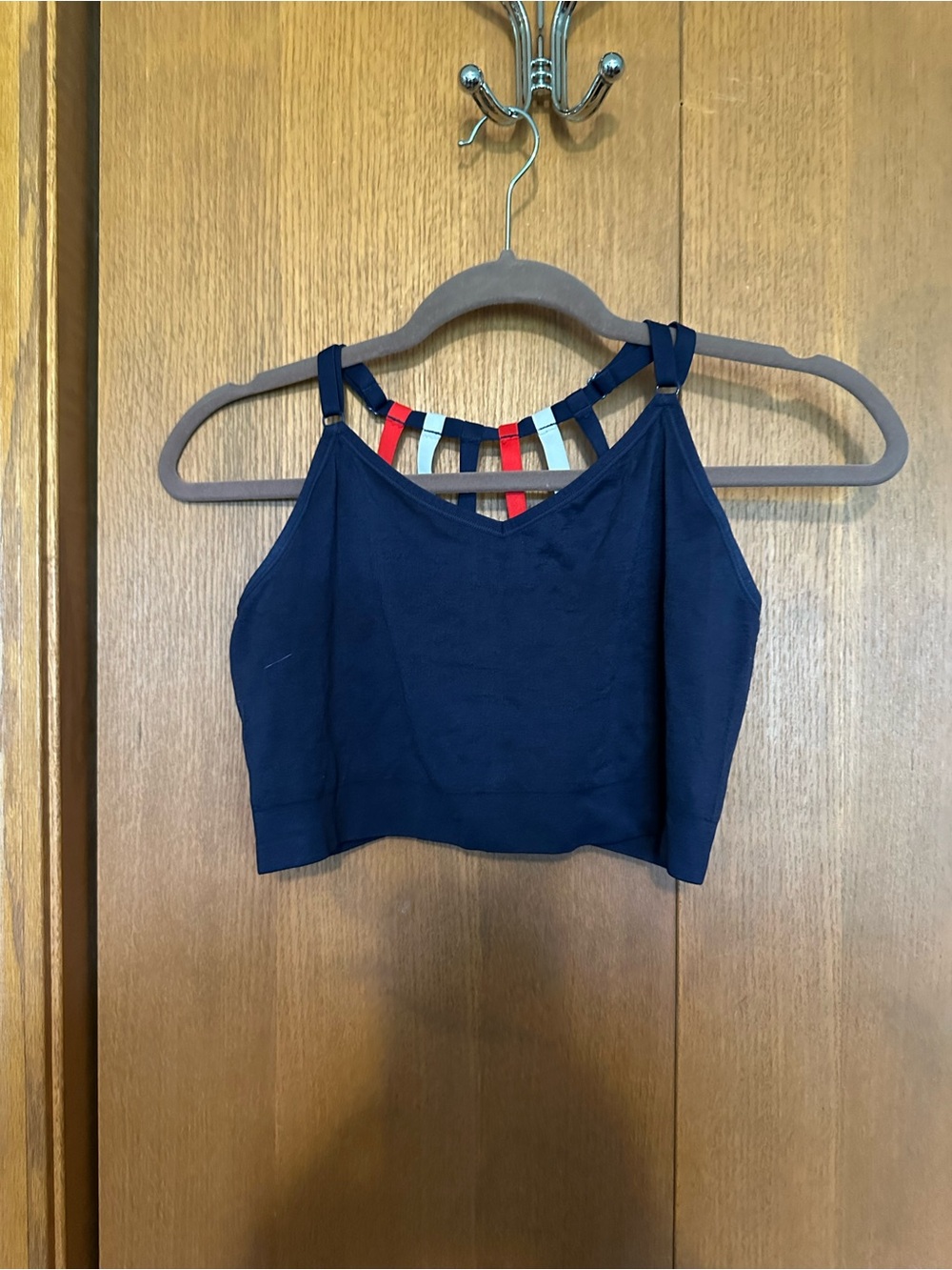 Cacique Navy Women’s Bralette with Multicolor Strap Detail